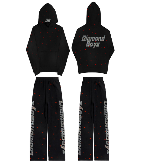 Diamond Boyz Rhinestone Sweatsuit hoodies with Rhinestone Pants